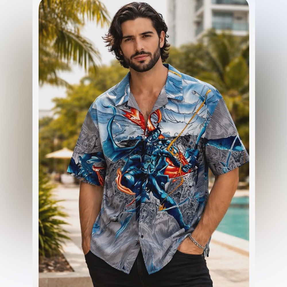 CLAUDIO NUCCI Animee Manga Warrior  Shirt Size XXL NWOT